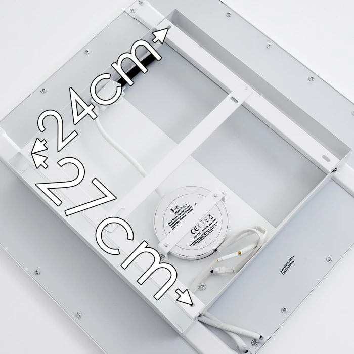 Hofstein Salmi Deckenpanel LED Weiß, 1-flammig, Fernbedienung, Farbwechsler – Bild 18