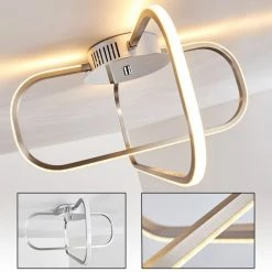 Hofstein Serre Deckenleuchte LED Chrom, 1-flammig