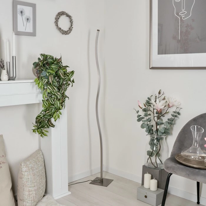 Hofstein Soyo Stehleuchte LED Nickel-Matt, 1-flammig – Bild 12