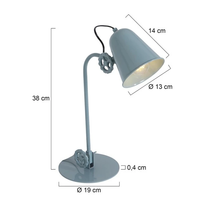 Steinhauer Dolphin Tischleuchte Grün, 1-flammig – Bild 9