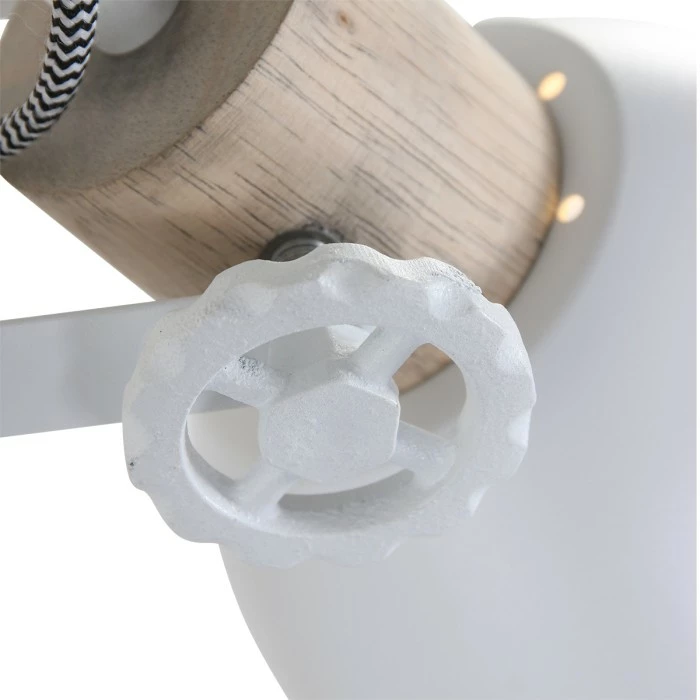 Steinhauer Gearwood Tischleuchte Weiß, Holz dunkel, 1-flammig – Bild 11