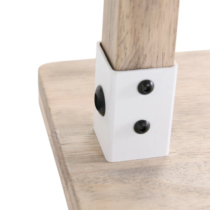 Steinhauer Gearwood Tischleuchte Weiß, Holz dunkel, 1-flammig – Bild 9