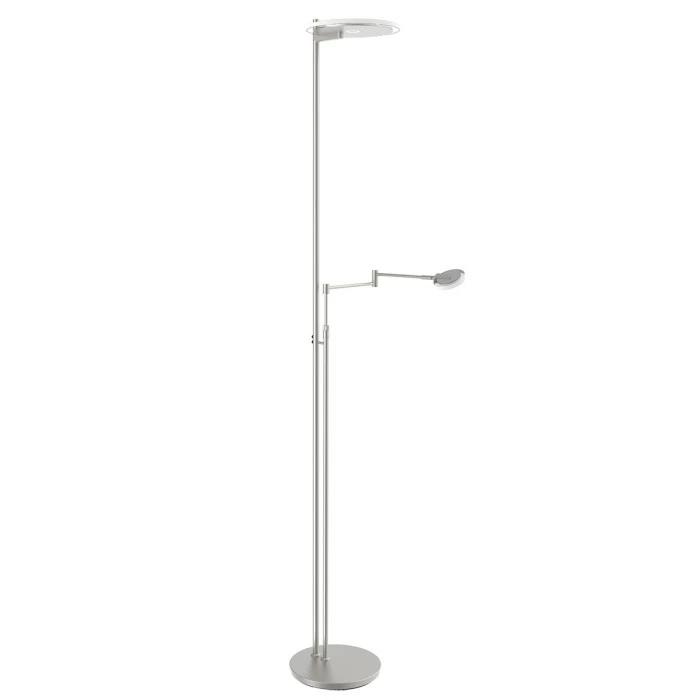 Steinhauer Turound Stehlampe LED Edelstahl, 2-flammig