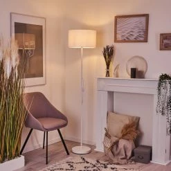 Hofstein Stenninge Stehleuchte Weiß, 1-flammig