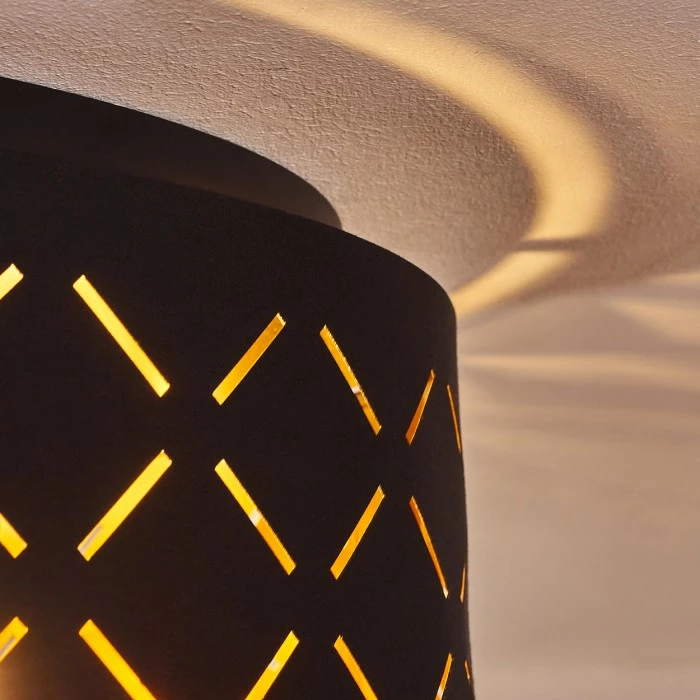 Hofstein Tallaboa Deckenleuchte Schwarz, 3-flammig – Bild 6