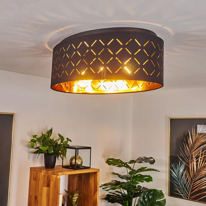 Hofstein Tallaboa Deckenleuchte Schwarz, 3-flammig – Bild 7