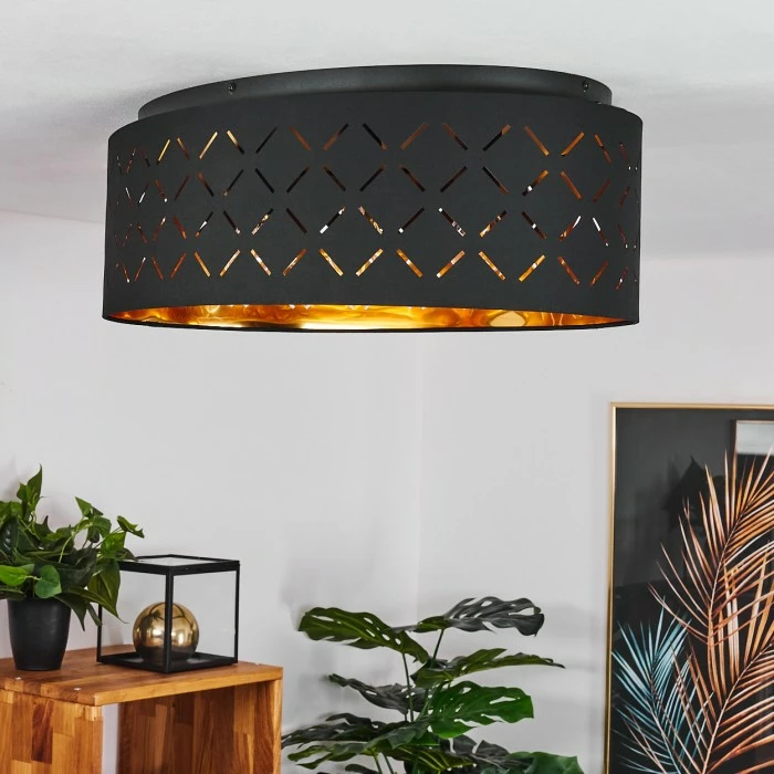 Hofstein Tallaboa Deckenleuchte Schwarz, 3-flammig – Bild 10