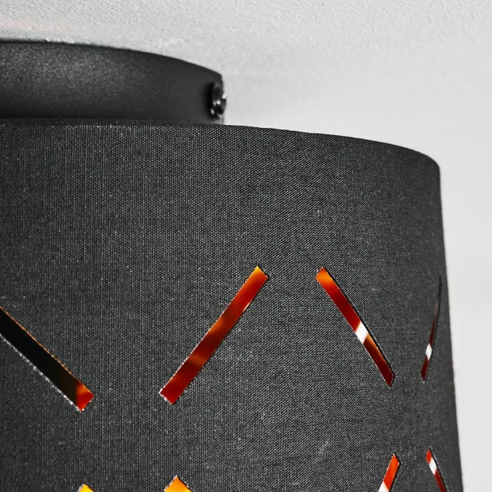 Hofstein Tallaboa Deckenleuchte Schwarz, 1-flammig – Bild 6