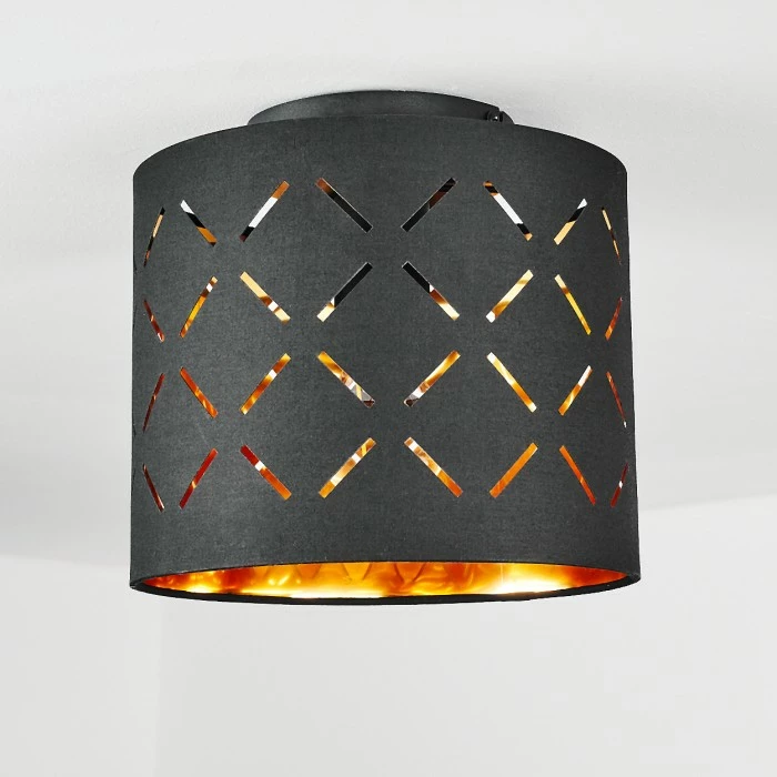 Hofstein Tallaboa Deckenleuchte Schwarz, 1-flammig – Bild 8