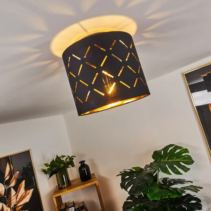 Hofstein Tallaboa Deckenleuchte Schwarz, 1-flammig – Bild 9