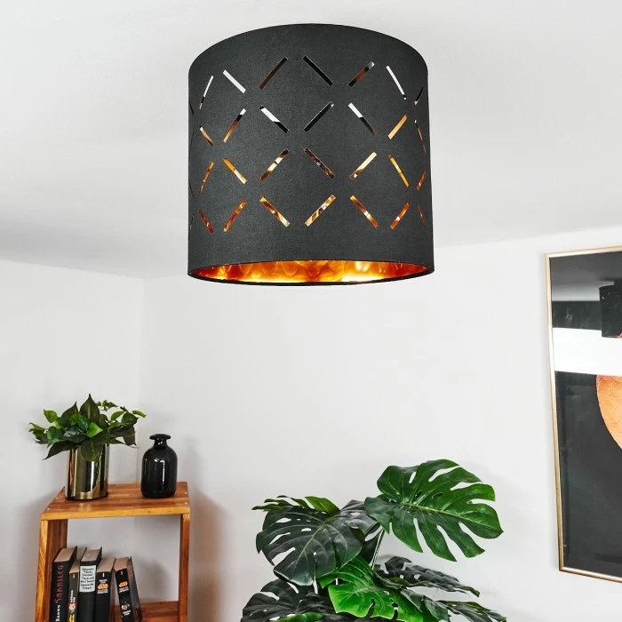 Hofstein Tallaboa Deckenleuchte Schwarz, 1-flammig – Bild 10