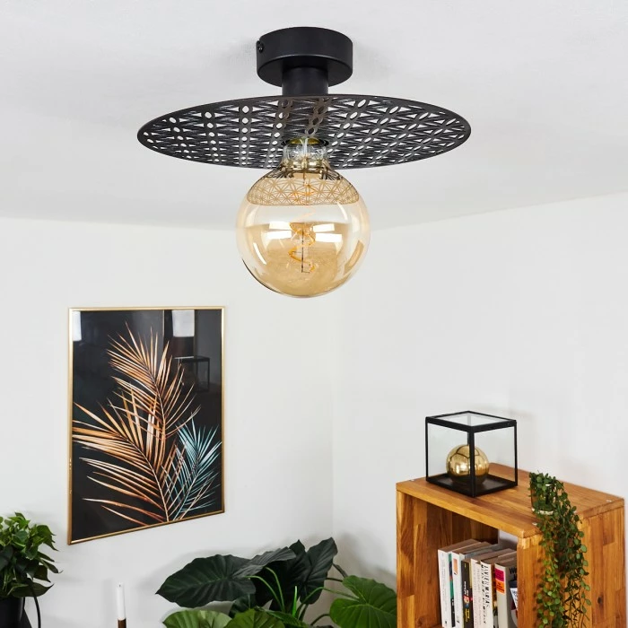 Hofstein Tebabui Deckenleuchte Schwarz, 1-flammig – Bild 11