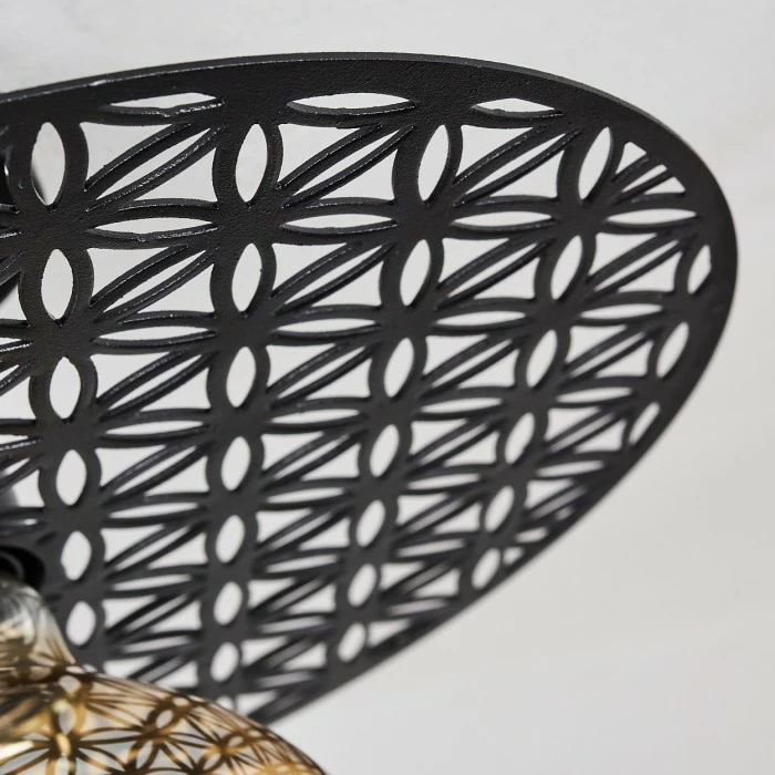 Hofstein Tebabui Deckenleuchte Schwarz, 1-flammig – Bild 3