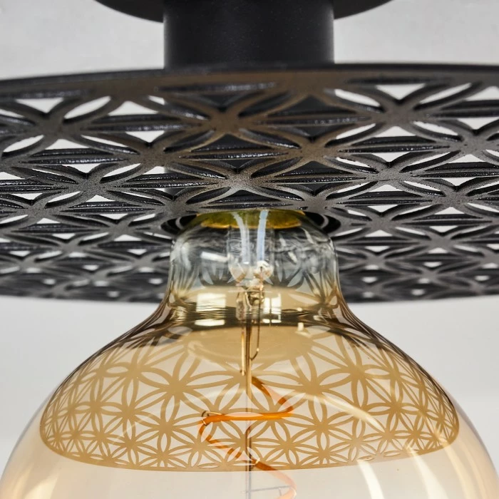 Hofstein Tebabui Deckenleuchte Schwarz, 1-flammig – Bild 6