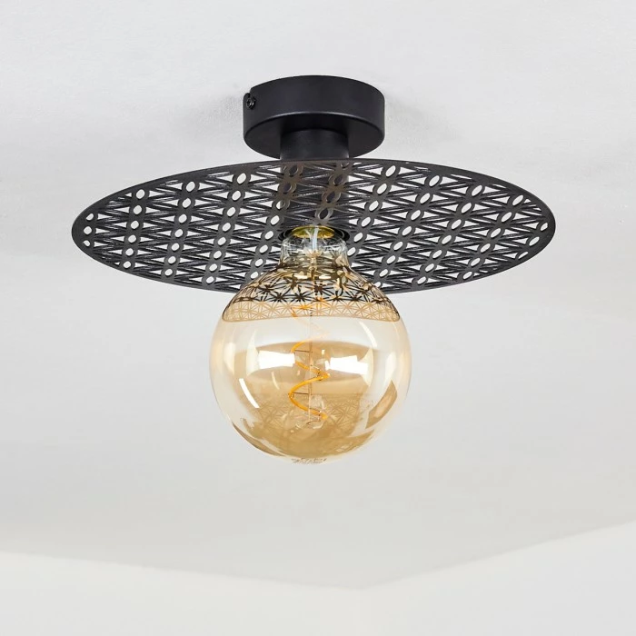 Hofstein Tebabui Deckenleuchte Schwarz, 1-flammig – Bild 8