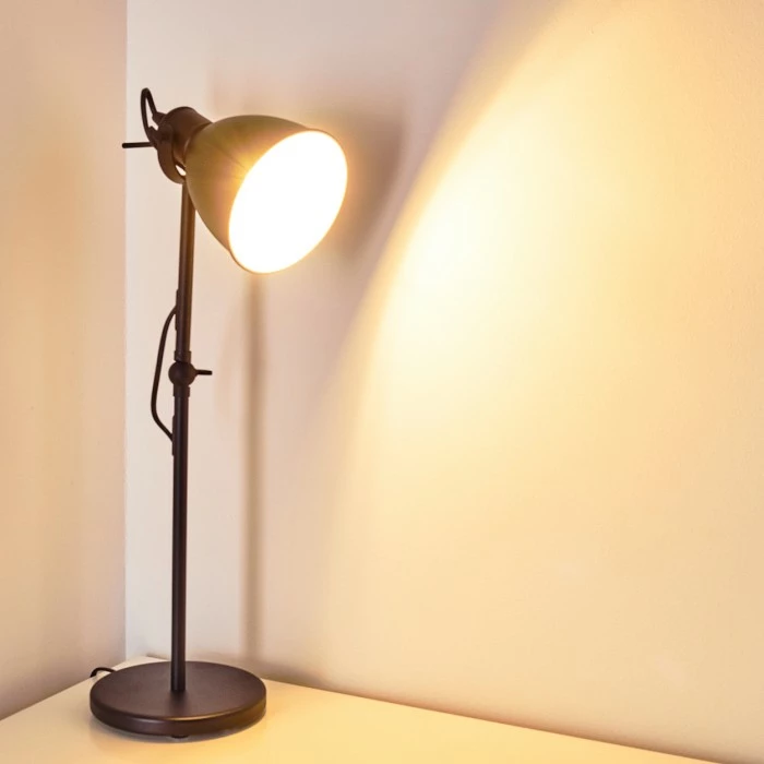 Hofstein Timola Tischleuchte Schwarz, 1-flammig – Bild 3