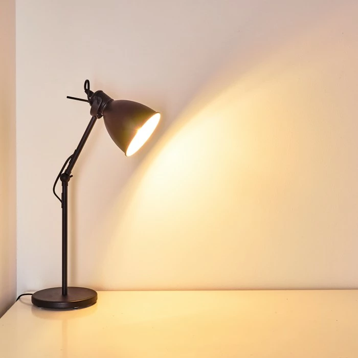 Hofstein Timola Tischleuchte Schwarz, 1-flammig – Bild 10