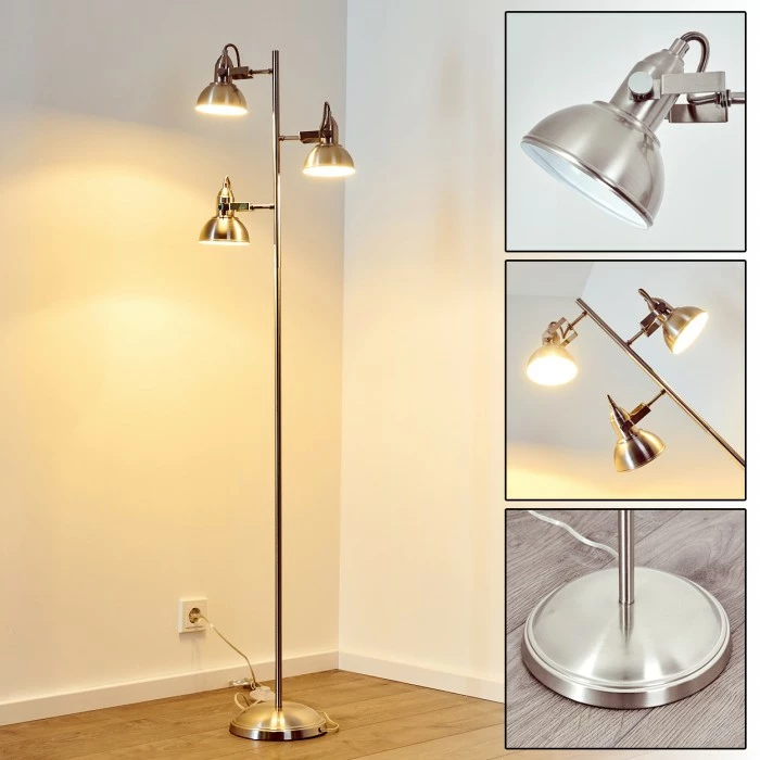 Reality Tina Stehleuchte Nickel-Matt, 3-flammig – Bild 25