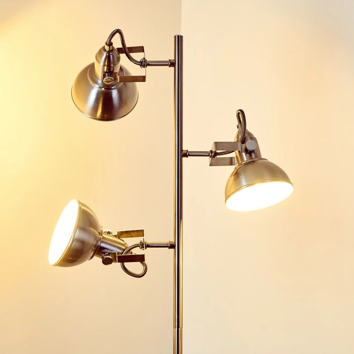 Reality Tina Stehleuchte Nickel-Matt, 3-flammig – Bild 5