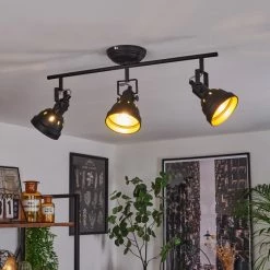 Hofstein Tita Deckenleuchte Schwarz, 3-flammig