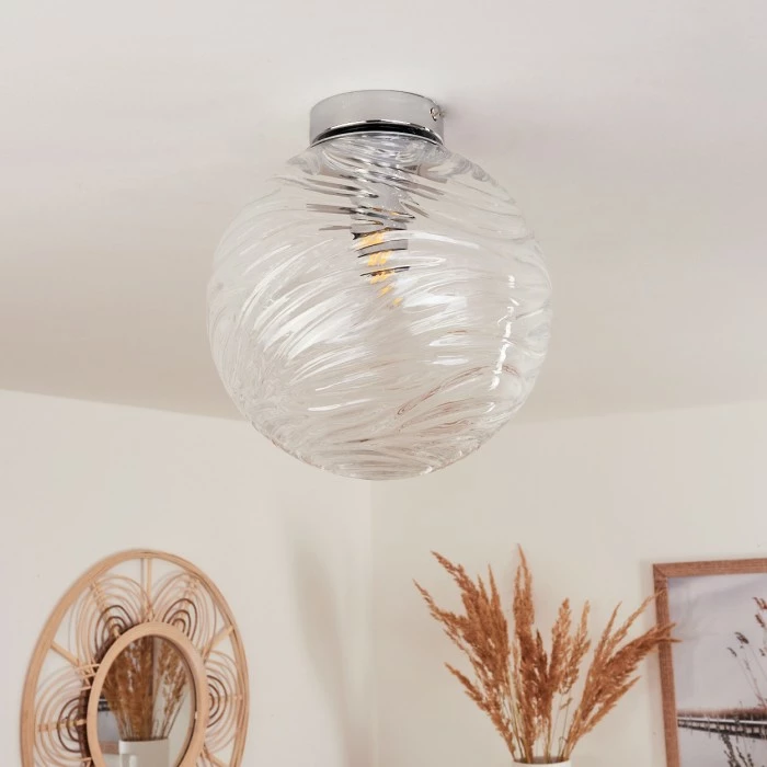 Hofstein Tomboul Deckenleuchte Chrom, 1-flammig – Bild 2