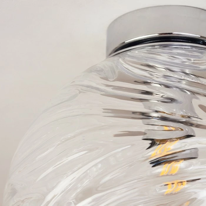 Hofstein Tomboul Deckenleuchte Chrom, 1-flammig – Bild 3