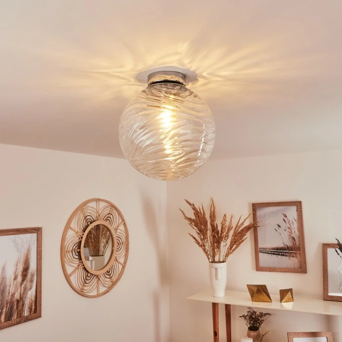 Hofstein Tomboul Deckenleuchte Chrom, 1-flammig – Bild 9