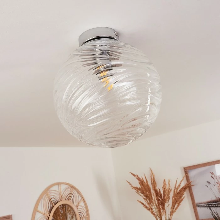 Hofstein Tomboul Deckenleuchte Chrom, 1-flammig – Bild 10