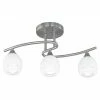 Trio Leuchten CURVA Deckenleuchte Nickel-Matt, Chrom, 3-flammig