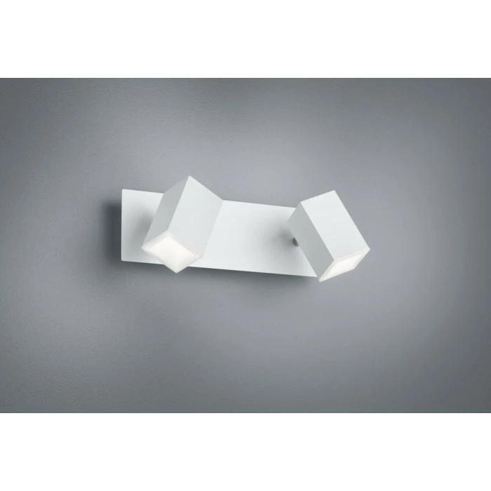Trio Leuchten LAGOS Wandleuchte LED weiß matt, 2-flammig