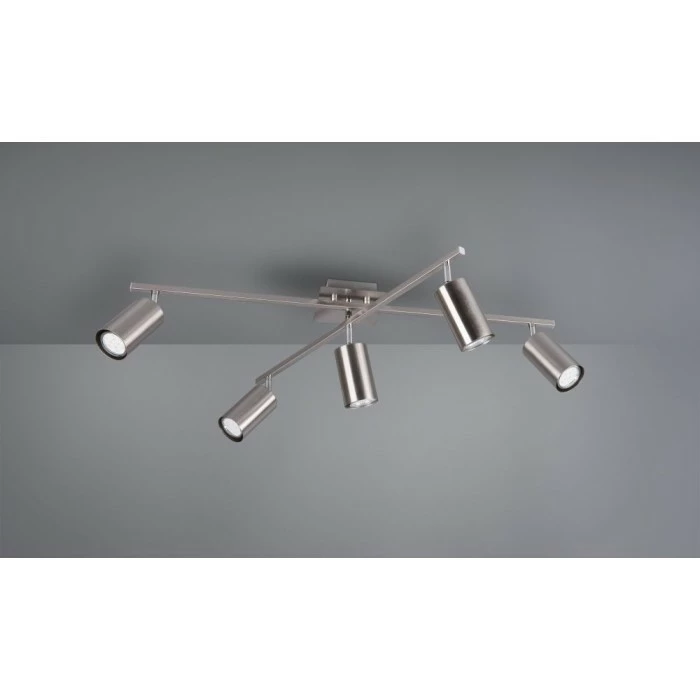 Trio Leuchten MARLEY Deckenleuchte Nickel-Matt, 5-flammig – Bild 5