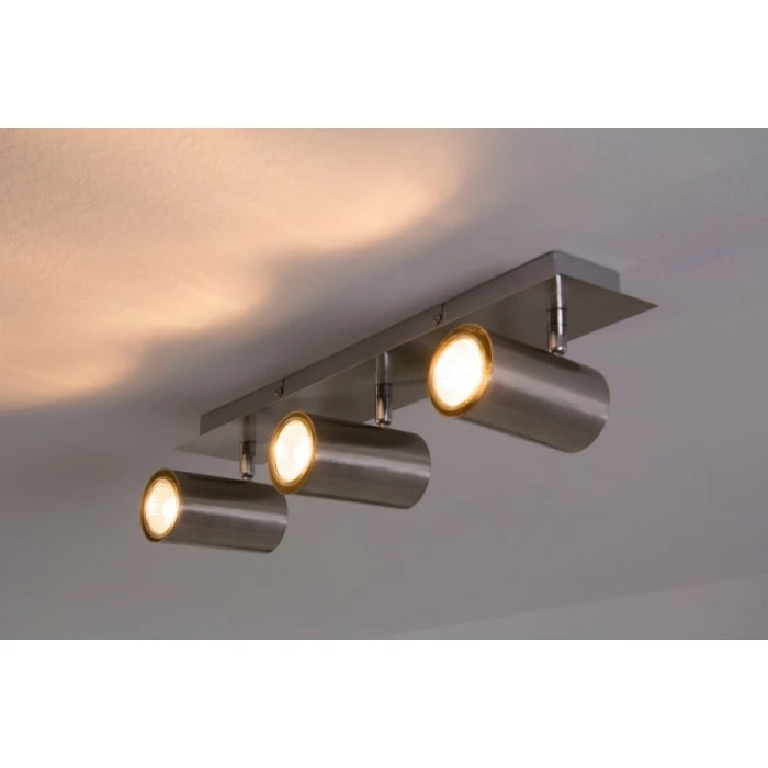 Trio Leuchten MARLEY Deckenleuchte Nickel-Matt, Edelstahl, 3-flammig – Bild 16