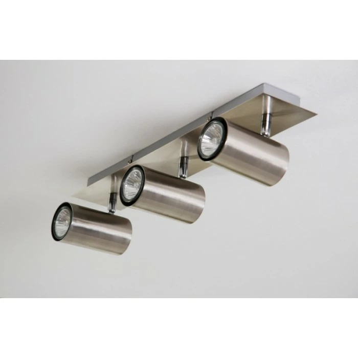 Trio Leuchten MARLEY Deckenleuchte Nickel-Matt, Edelstahl, 3-flammig – Bild 3