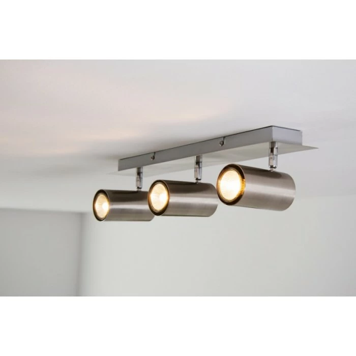 Trio Leuchten MARLEY Deckenleuchte Nickel-Matt, Edelstahl, 3-flammig – Bild 5