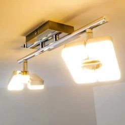 Hofstein Turin Deckenspot LED Chrom, 2-flammig