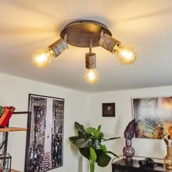 Hofstein Tyldom Deckenleuchte Altsilber, 3-flammig