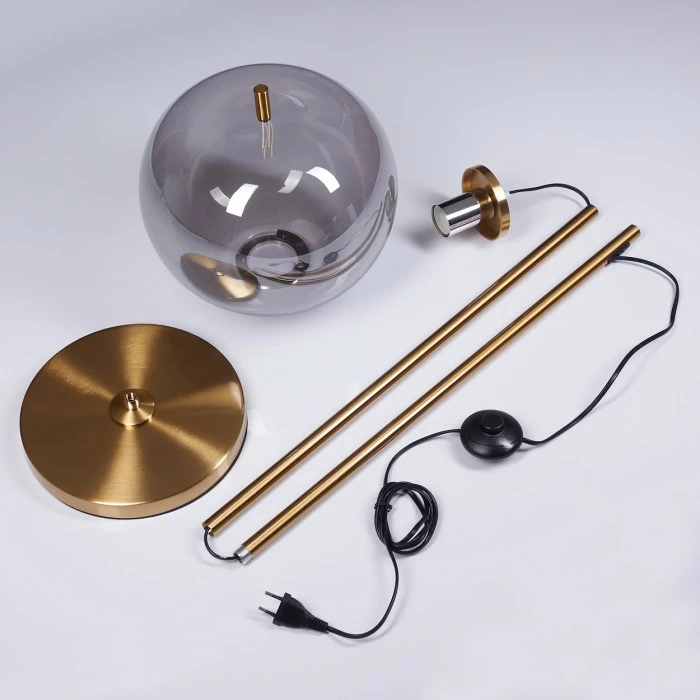 Hofstein Verbania Stehleuchte Messing, 1-flammig – Bild 5