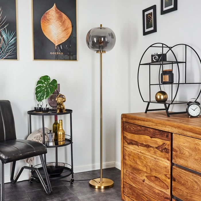 Hofstein Verbania Stehleuchte Messing, 1-flammig – Bild 10