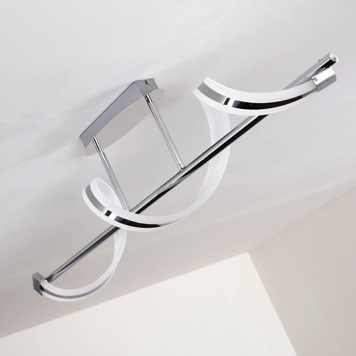 Hofstein Vora Deckenleuchte LED Chrom, 1-flammig – Bild 4