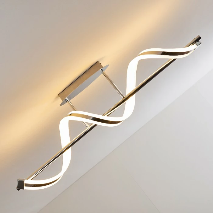 Hofstein Vora Deckenleuchte LED Chrom, 1-flammig – Bild 6