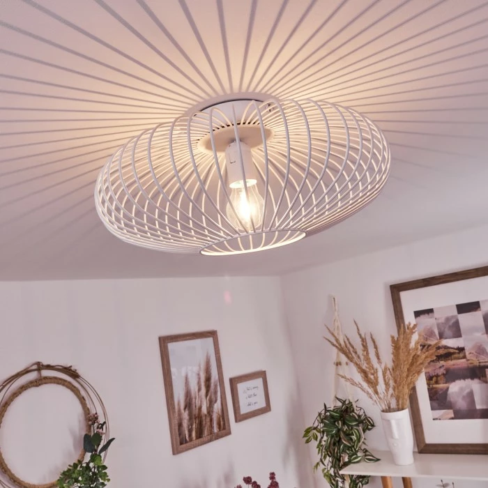 Hofstein Wemude Deckenleuchte Weiß, 1-flammig – Bild 9