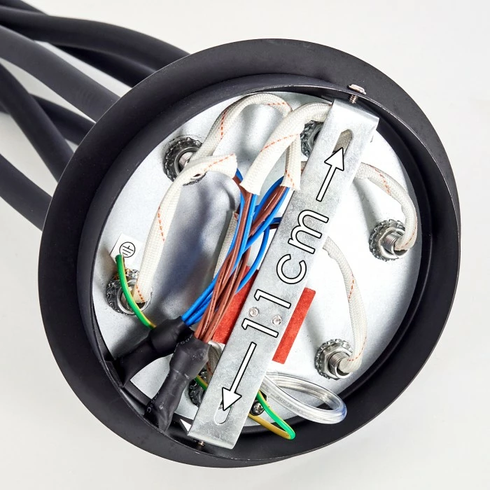 Hofstein Wertach Deckenleuchte Schwarz, 6-flammig – Bild 3