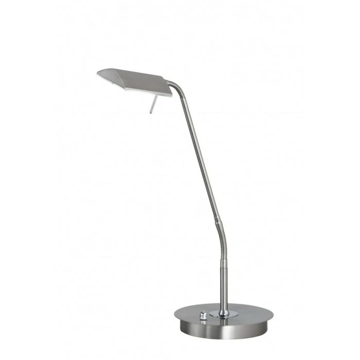 Wofi Leuchten Wofi CORY Tischleuchte LED Nickel-Matt, 1-flammig – Bild 2