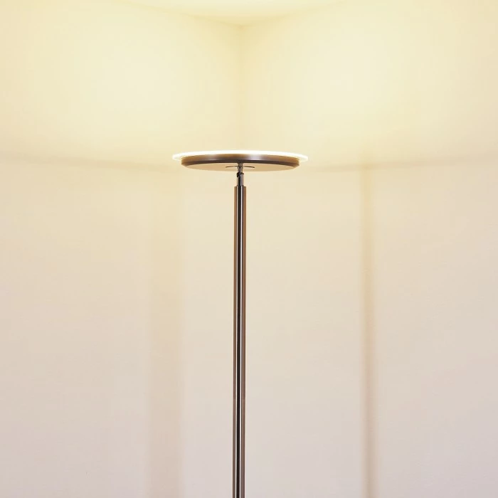 Hofstein Wonsbek Deckenfluter LED Nickel-Matt, 1-flammig – Bild 19