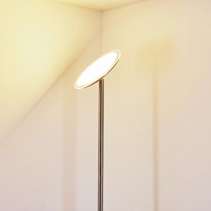 Hofstein Wonsbek Deckenfluter LED Nickel-Matt, 1-flammig – Bild 3