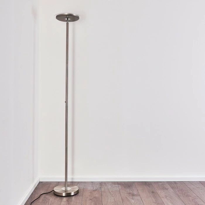 Hofstein Wonsbek Deckenfluter LED Nickel-Matt, 1-flammig – Bild 24