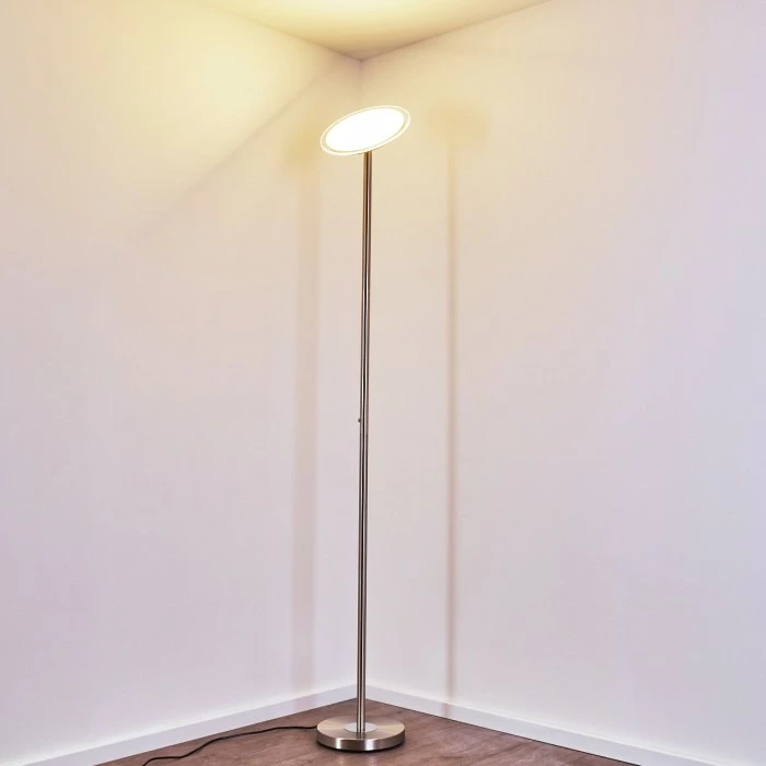 Hofstein Wonsbek Deckenfluter LED Nickel-Matt, 1-flammig – Bild 27