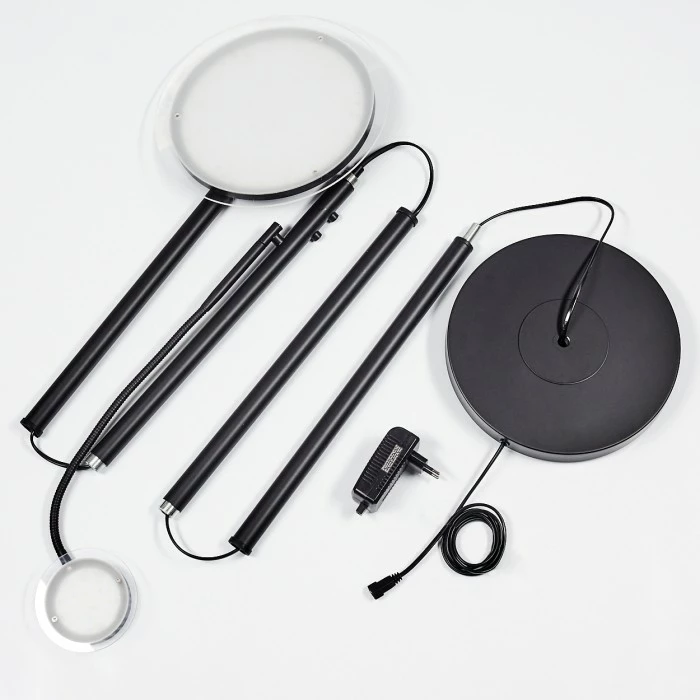 Hofstein Wonsbek Deckenfluter LED Schwarz, 2-flammig – Bild 5