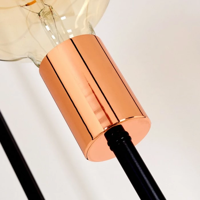 Hofstein Yuhigaoka Stehleuchte Schwarz, Kupferfarben, 3-flammig – Bild 11