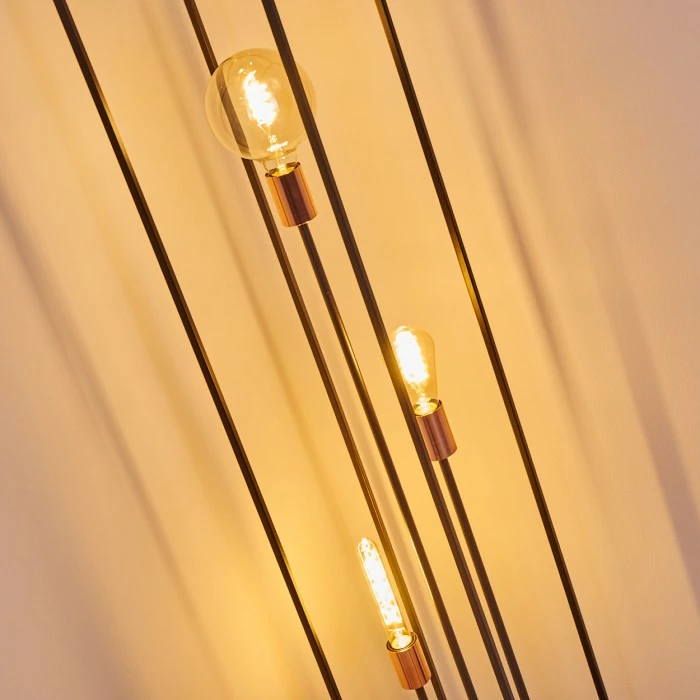 Hofstein Yuhigaoka Stehleuchte Schwarz, Kupferfarben, 3-flammig – Bild 13